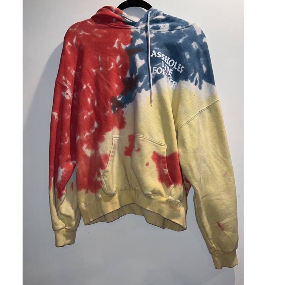 Multicolored tye dye ALF hoodie